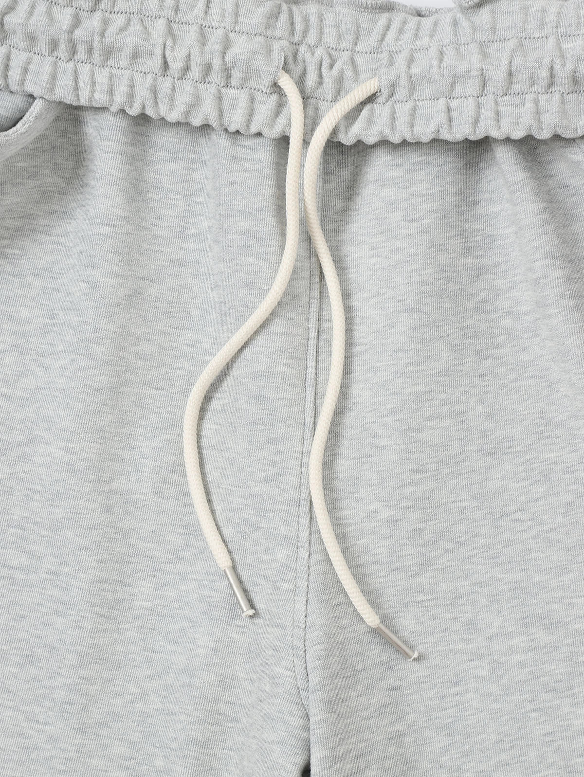 420 GSM MID-LENGTH LOOSE FIT 'FLOWER GRAY' SHORTS - Image 4
