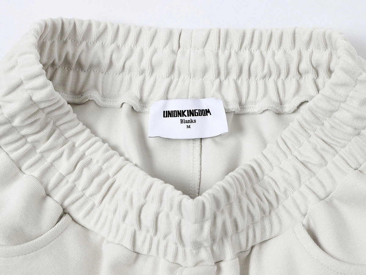 420 GSM MID-LENGTH LOOSE FIT 'OFF WHITE' SHORTS - Image 3