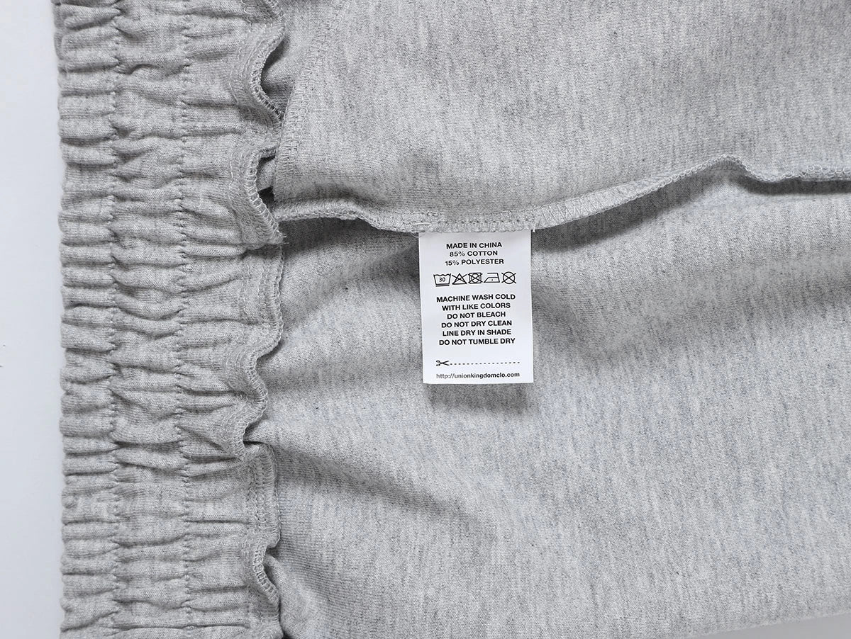 430 GSM LOOSE FIT ' FLOWER GRAY' PANTS - Image 7