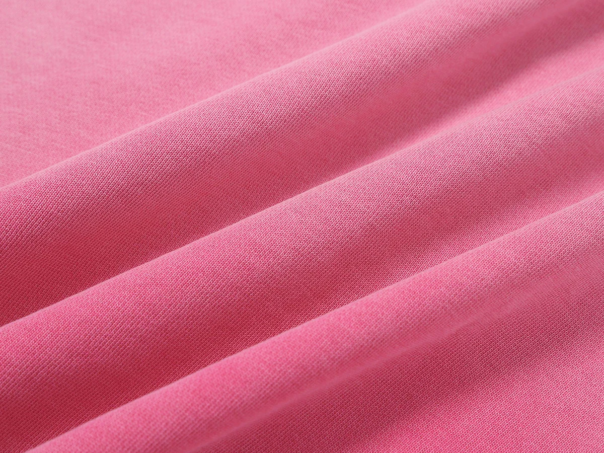 480 GSM BOXY CROPPED FIT 'WASHED PINK' ZIP-UP HOODIE - Image 7