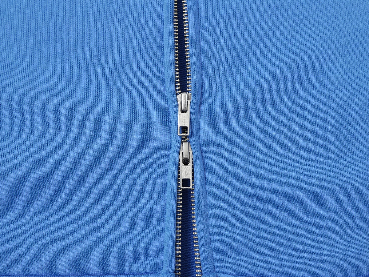 480 GSM TERRY BOX 'BRIGHT BLUE' ZIP-UP HOODIE - Image 6