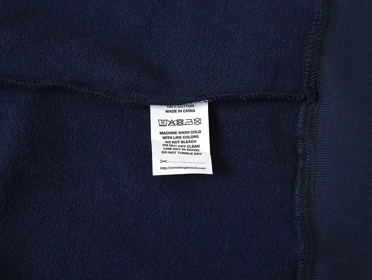 480 GSM  FLEECE CROPPED FIT 'NAVY BLUE' ZIP-UP HOODIE - Image 8