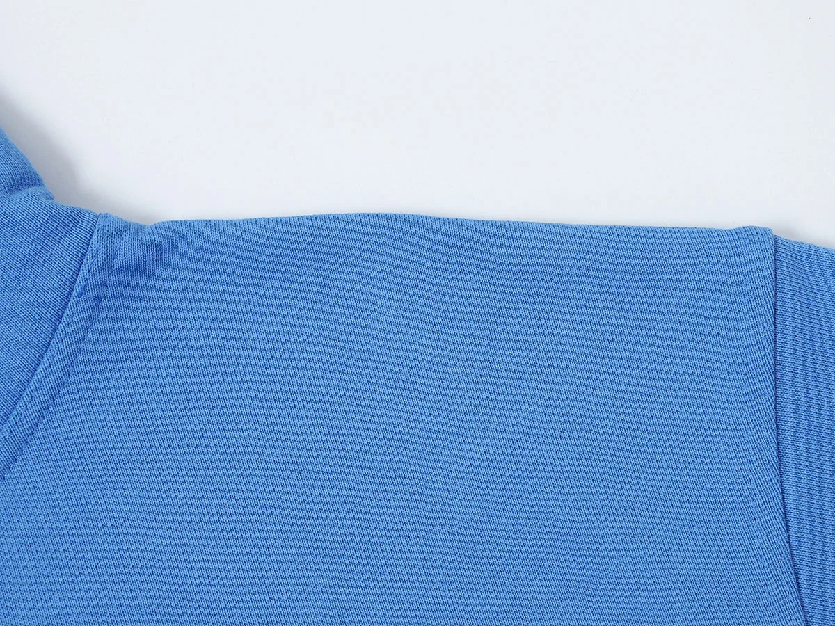 480 GSM TERRY LOOSE FIT 'BRIGHT BLUE' HOODIE - Image 4