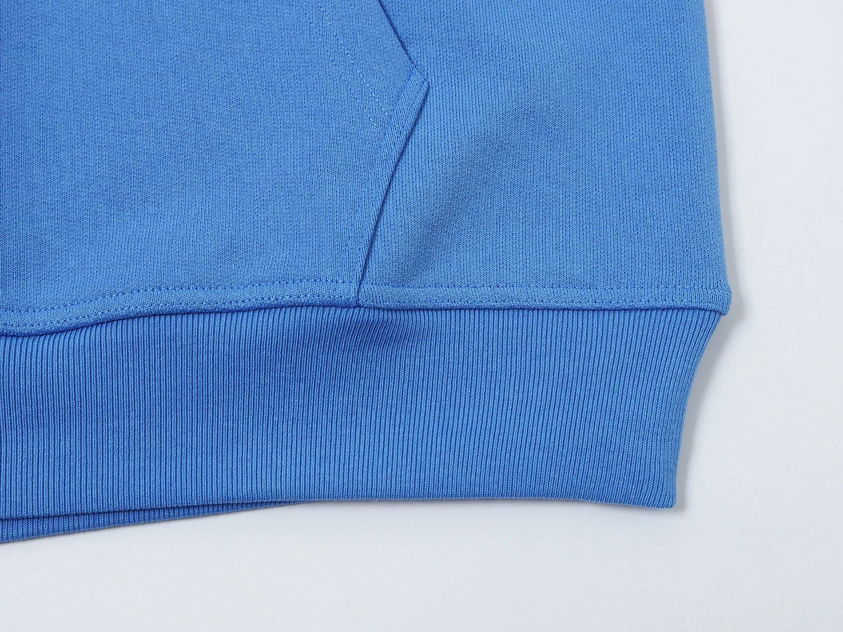 480 GSM TERRY LOOSE FIT 'BRIGHT BLUE' HOODIE - Image 6