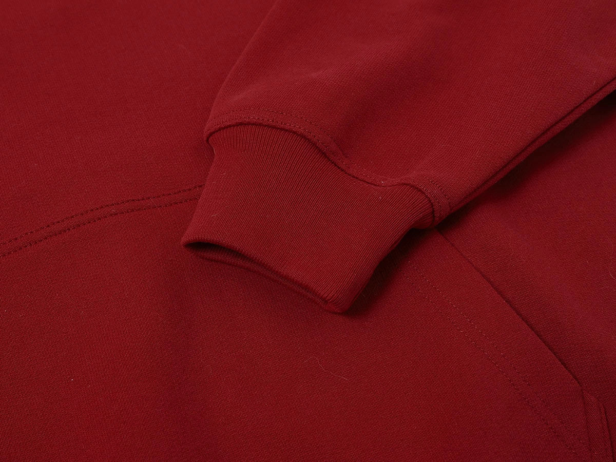 480 GSM TERRY LOOSE FIT 'BURGUNDY' HOODIE - Image 4