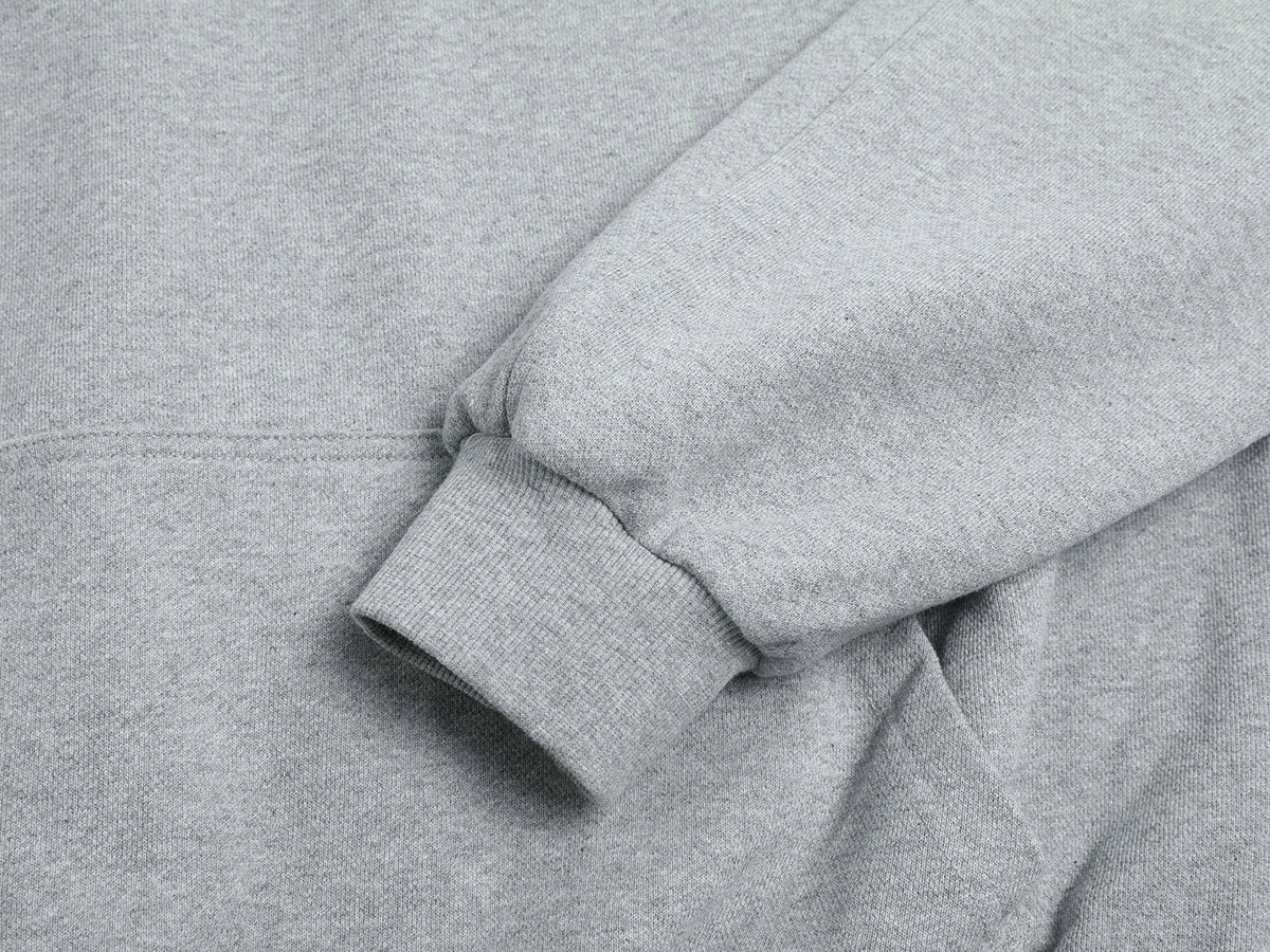 480 GSM RAGLAN BOXY CROPPED FIT 'FLOWER GRAY' HOODIE - Image 6