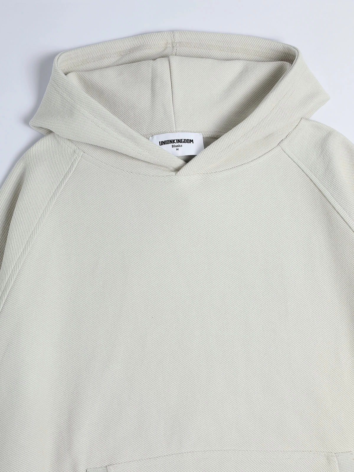 480 GSM RAGLAN BOXY CROPPED FIT 'OFF WHITE' HOODIE - Image 3