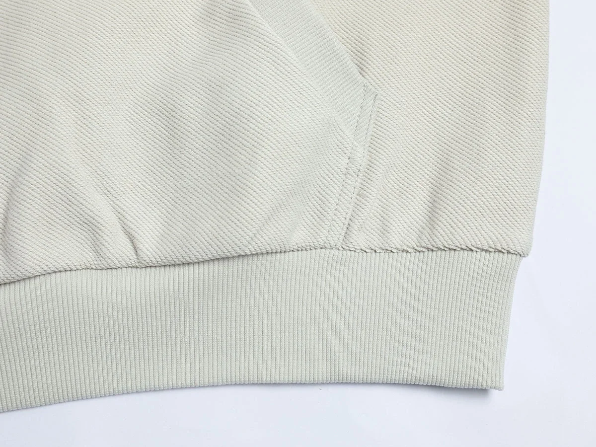 480 GSM RAGLAN BOXY CROPPED FIT 'OFF WHITE' HOODIE - Image 5