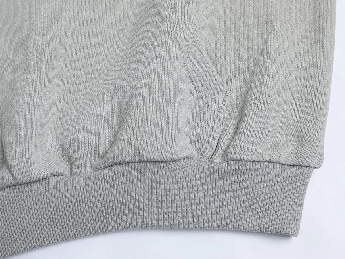 480 GSM RAGLAN BOXY CROPPED FIT 'SMOKE' HOODIE - Image 4