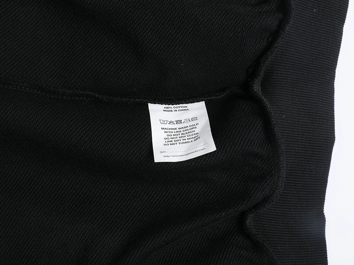 480 GSM RAGLAN BOXY CROPPED FIT ZIP-UP 'BLACK' ZIP-UP HOODIE - Image 8