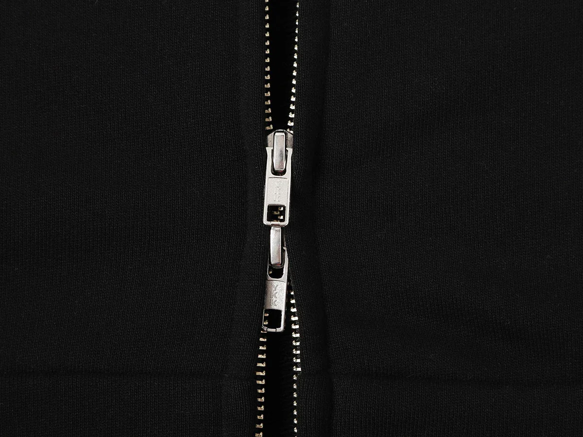480 GSM TERRY BOX 'BLACK' ZIP-UP HOODIE - Image 5