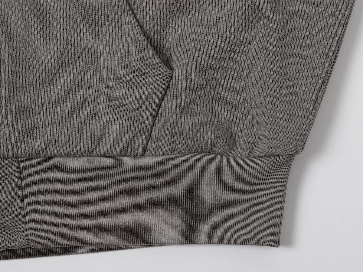 480 GSM BOX 'GRAY' ZIP-UP HOODIE - Image 4
