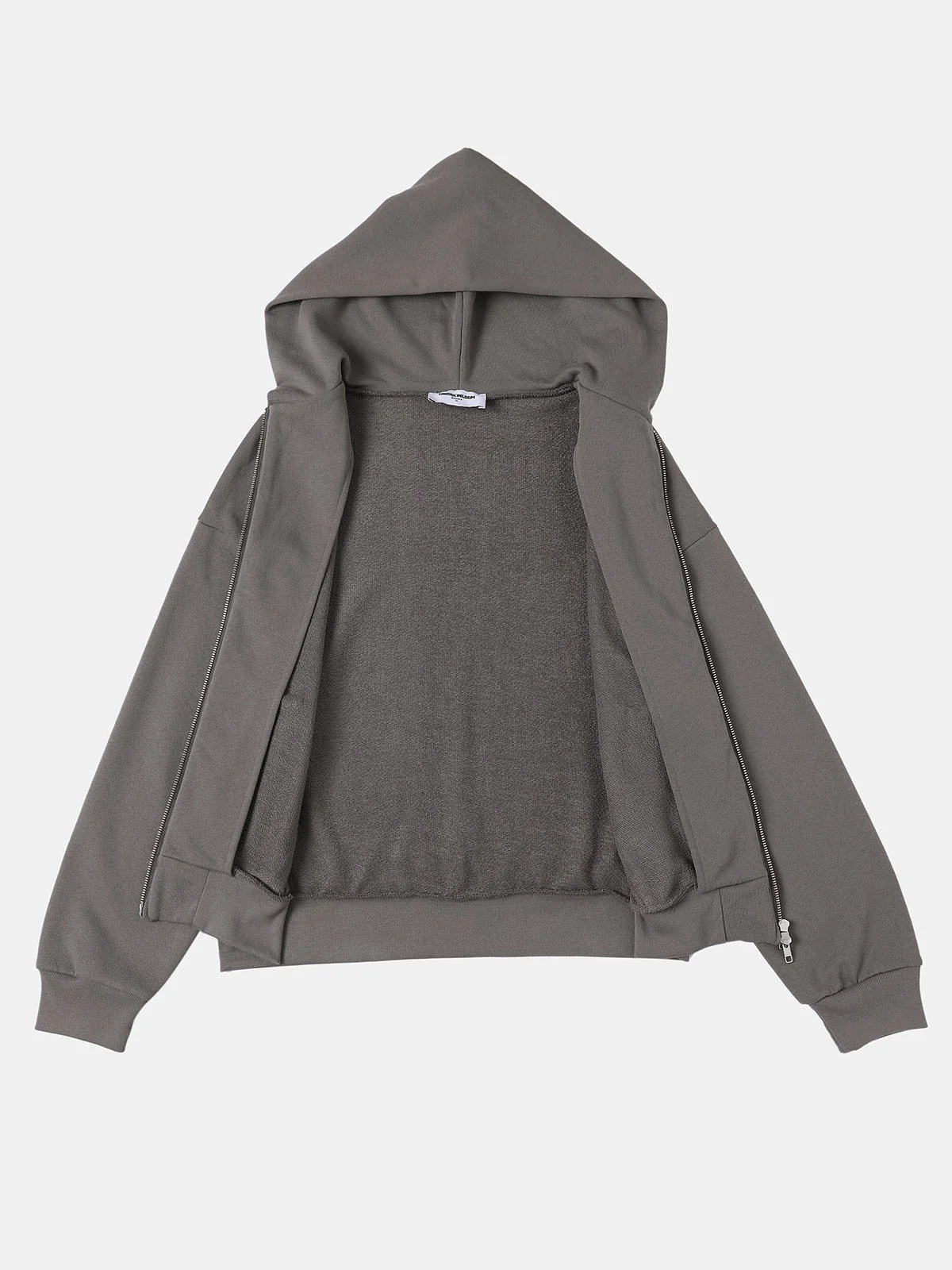 480 GSM BOX 'GRAY' ZIP-UP HOODIE - Image 5