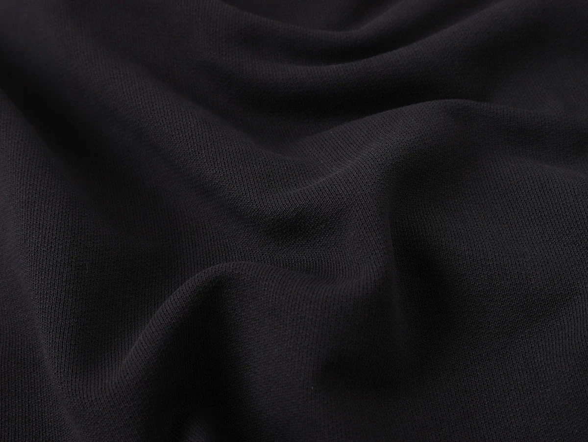 480 GSM TERRY LOOSE FIT 'BLACK' HOODIE - Image 4