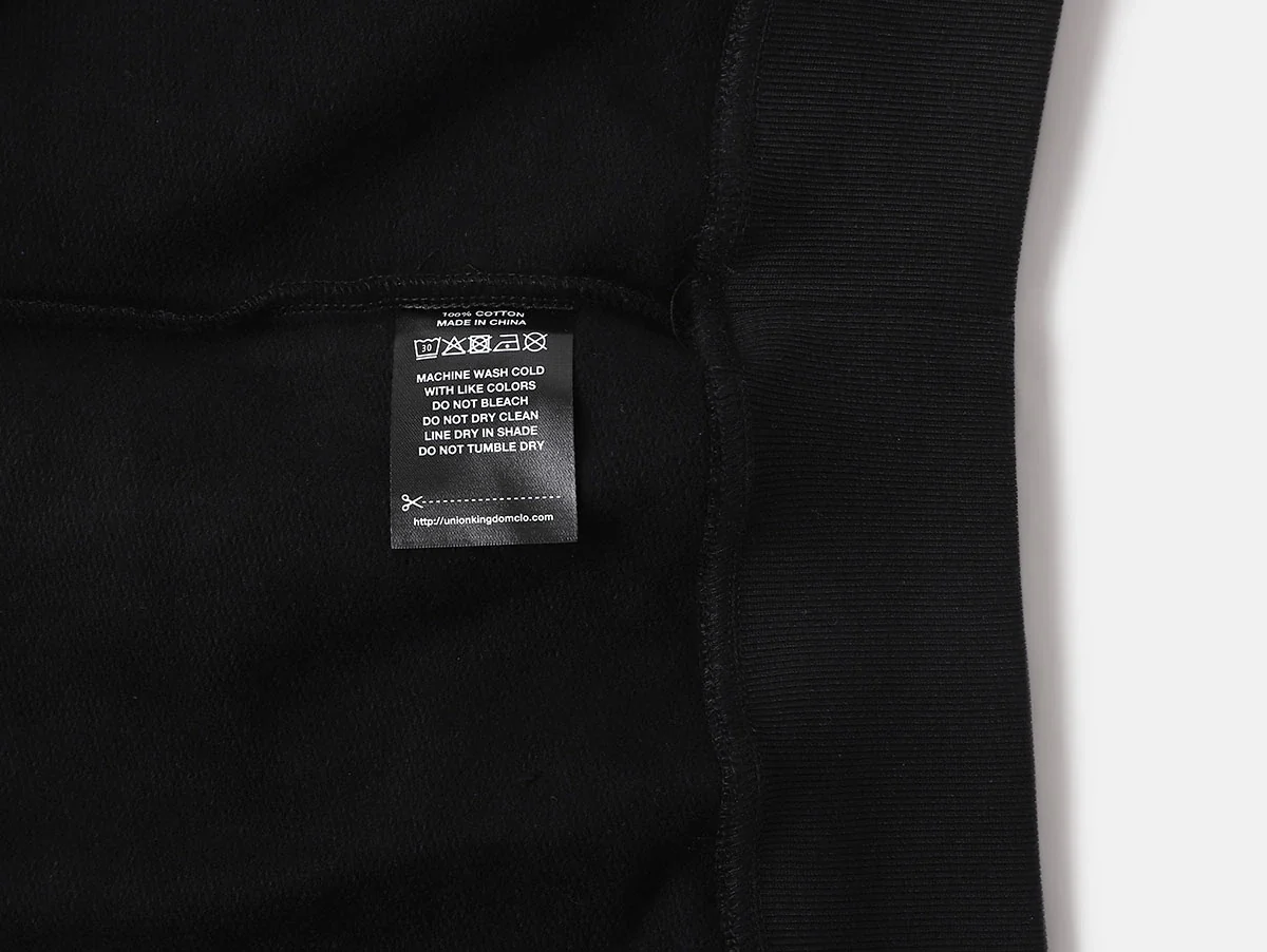 480 GSM TERRY LOOSE FIT 'BLACK' HOODIE - Image 6