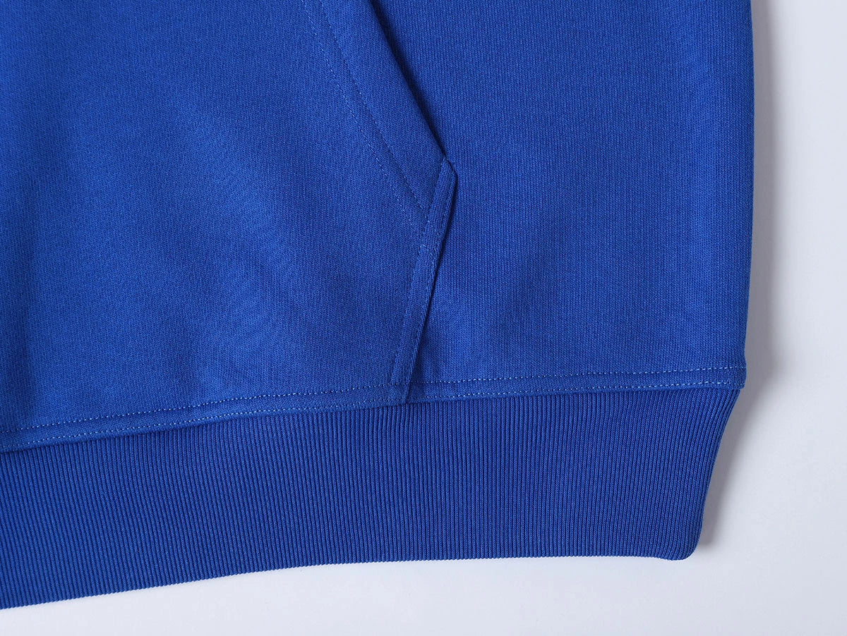 480 GSM LOOSE FIT 'CHEMICAL BLUE' HOODIE - Image 4