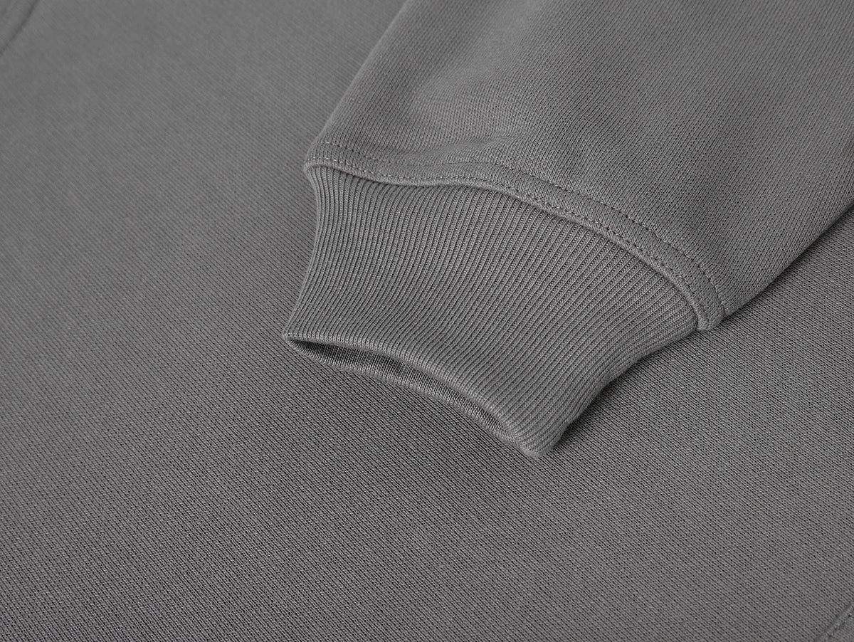 480 GSM LOOSE FIT 'GRAY' HOODIE - Image 4