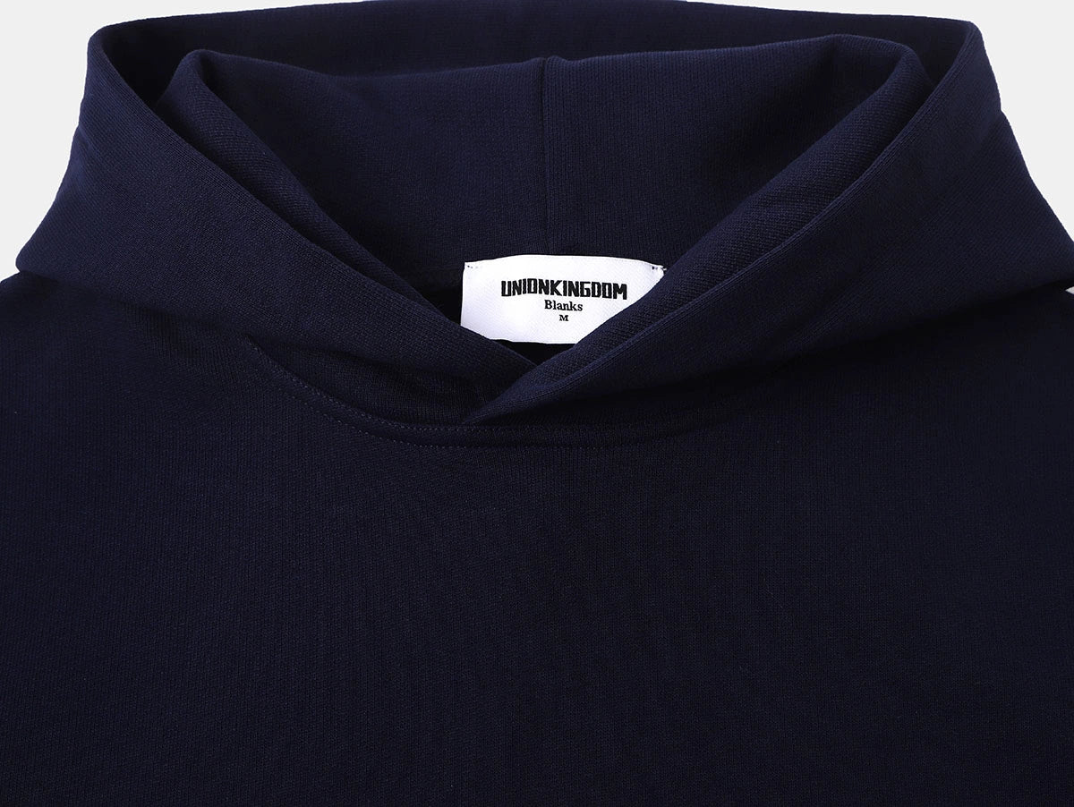 480 GSM TERRY LOOSE FIT 'NAVY BLUE' HOODIE - Image 3