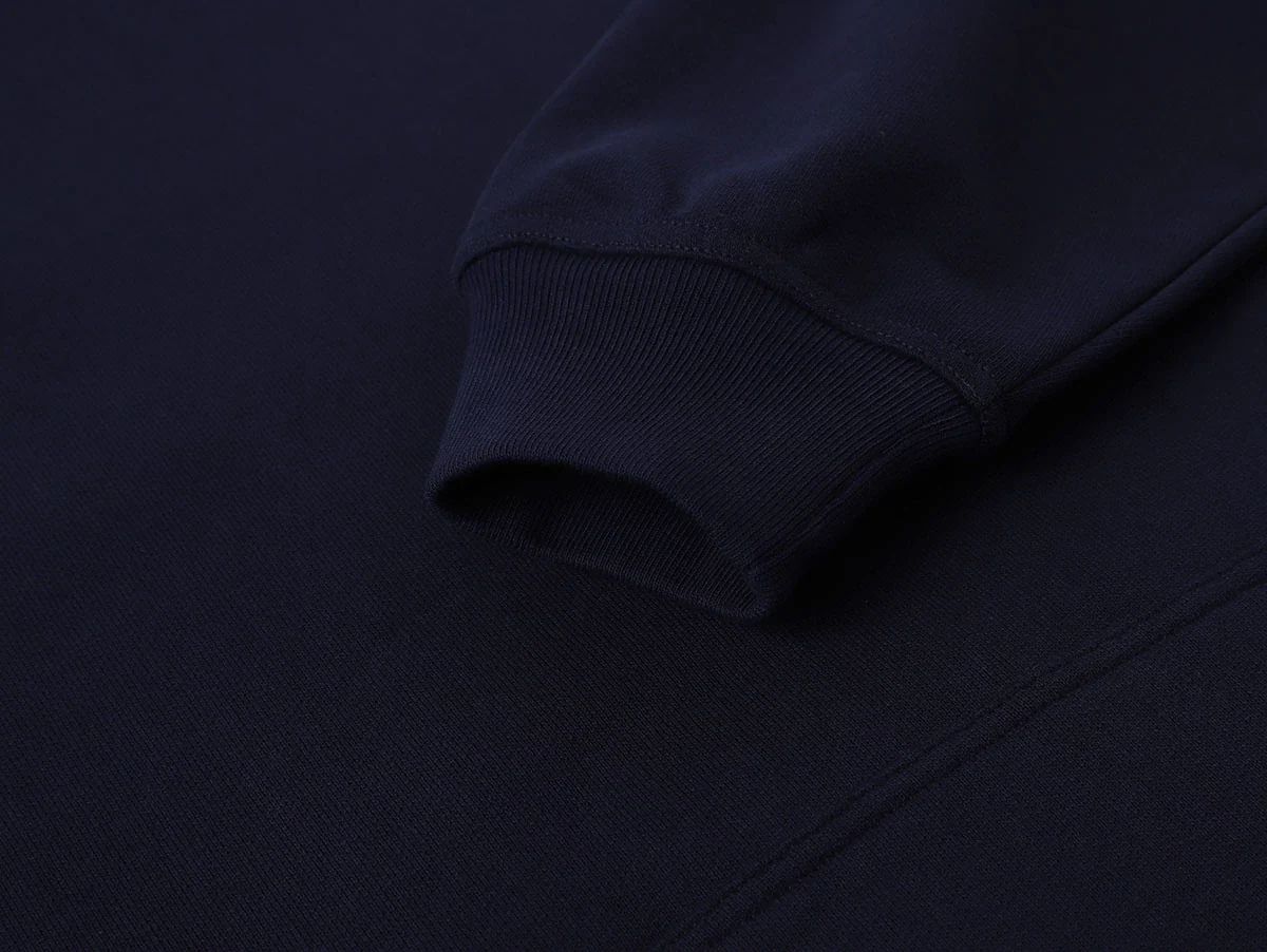 480 GSM TERRY LOOSE FIT 'NAVY BLUE' HOODIE - Image 4