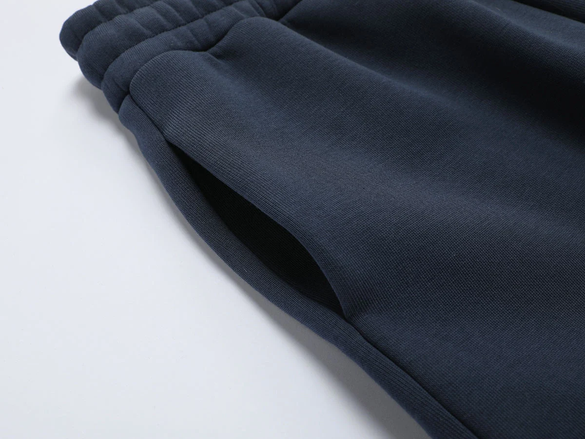 500 GSM LOOSE FIT WIDE LEG 'NAVY BLUE' SWEATPANT - Image 3