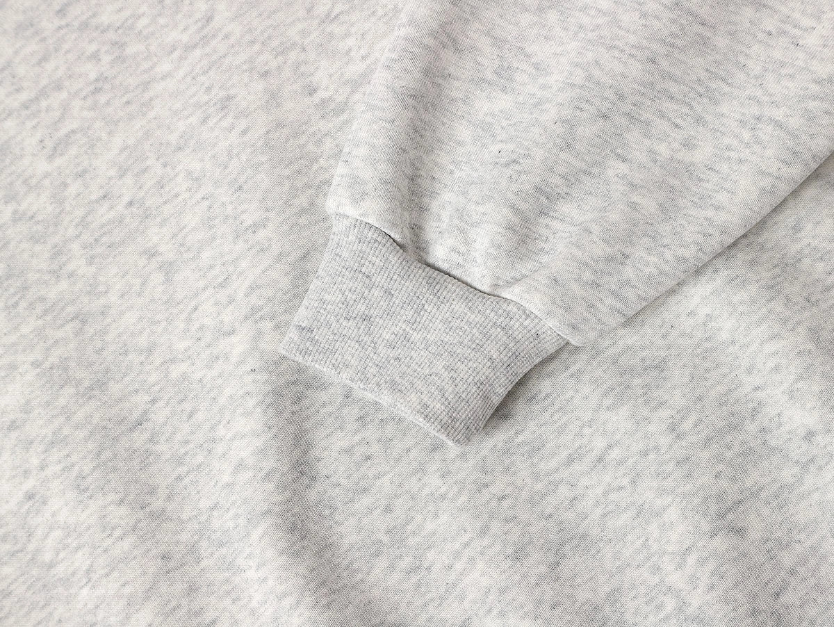 500 GSM  BOXY CROPPED 'LIGHT FLOWER GRAY' HOODIE - Image 4
