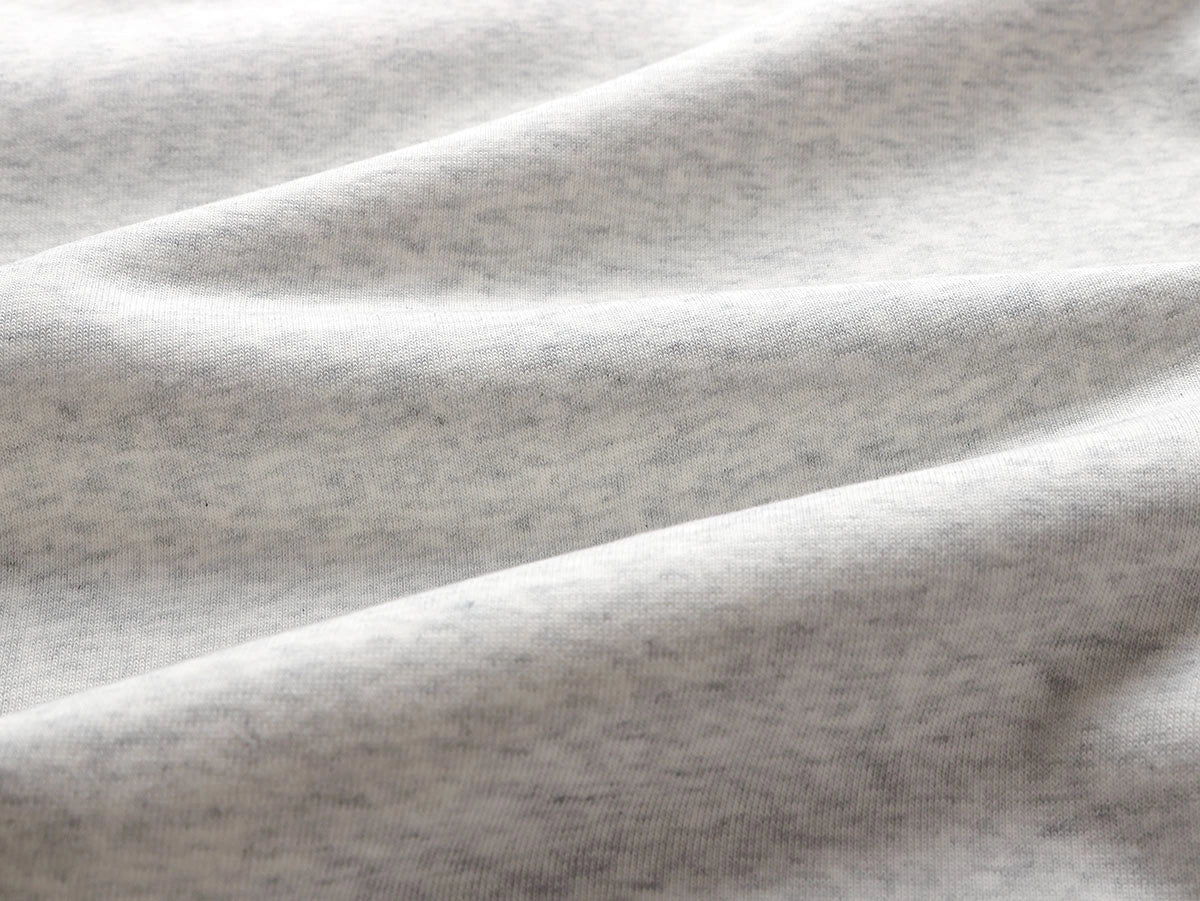 500 GSM  BOXY CROPPED 'LIGHT FLOWER GRAY' HOODIE - Image 5