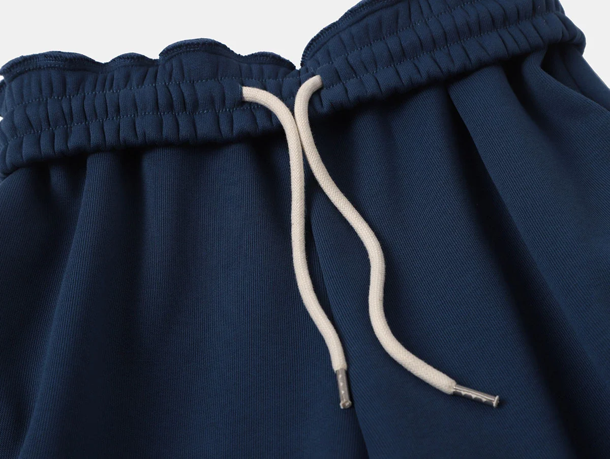 500 GSM LOOSE FIT WIDE LEG 'DENIM BLUE' SWEATPANT - Image 3