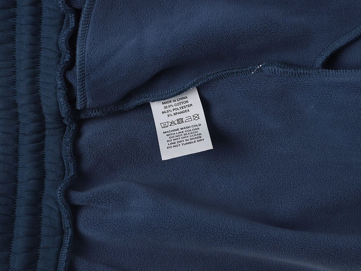500 GSM LOOSE FIT WIDE LEG 'DENIM BLUE' SWEATPANT - Image 4