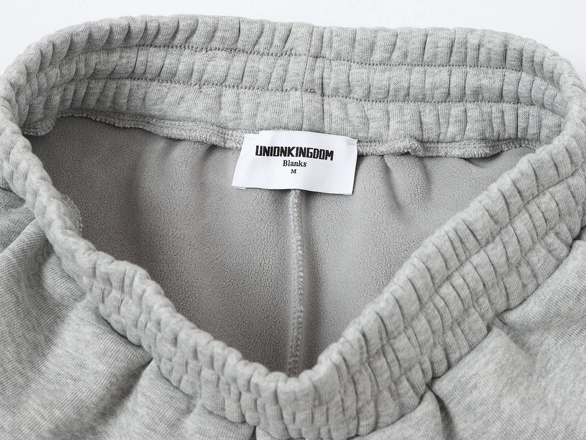 500 GSM LOOSE FIT WIDE LEG 'FLOWER GRAY' SWEATPANT - Image 3