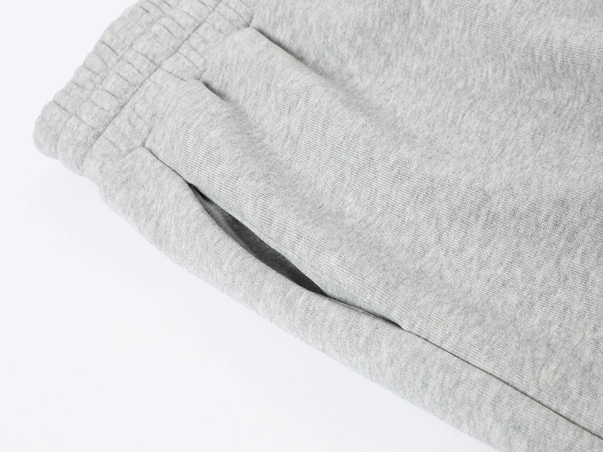 500 GSM LOOSE FIT WIDE LEG 'FLOWER GRAY' SWEATPANT - Image 4