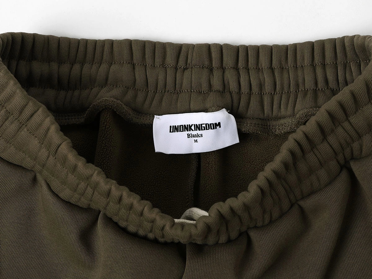 500 GSM LOOSE FIT WIDE LEG 'OLIVE' SWEATPANT - Image 3