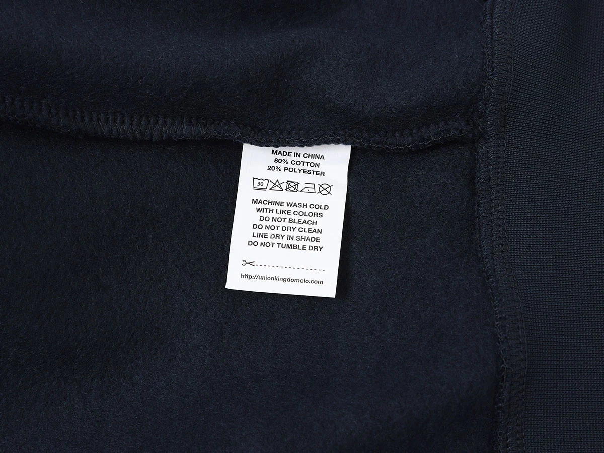 520 GSM BOXY CROPPED FIT ’NAVY BLUE' ZIP-UP HOODIE - Image 8