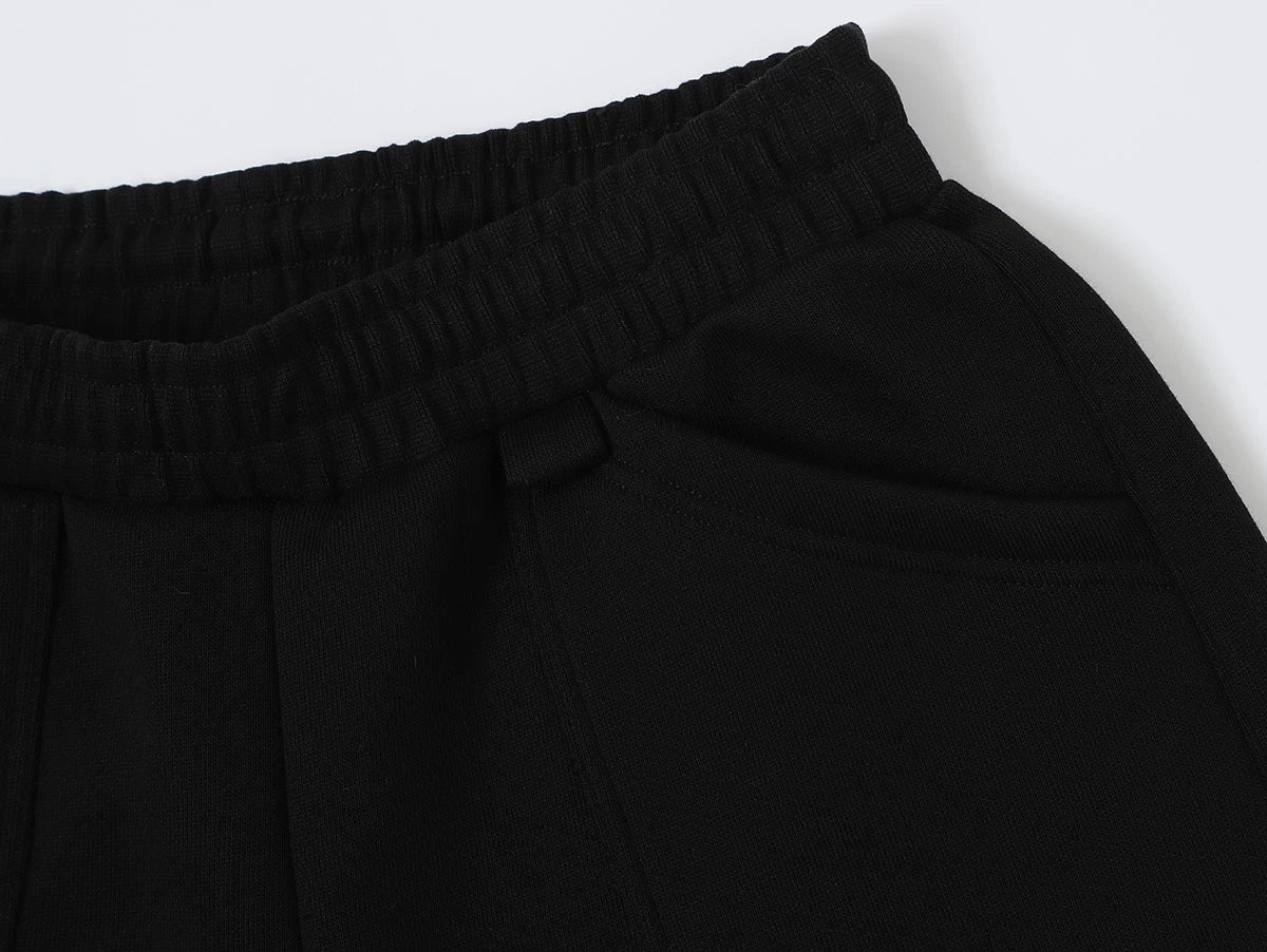 520 GSM COZEY BAGGY 'BLACK' SHORTS - Image 3