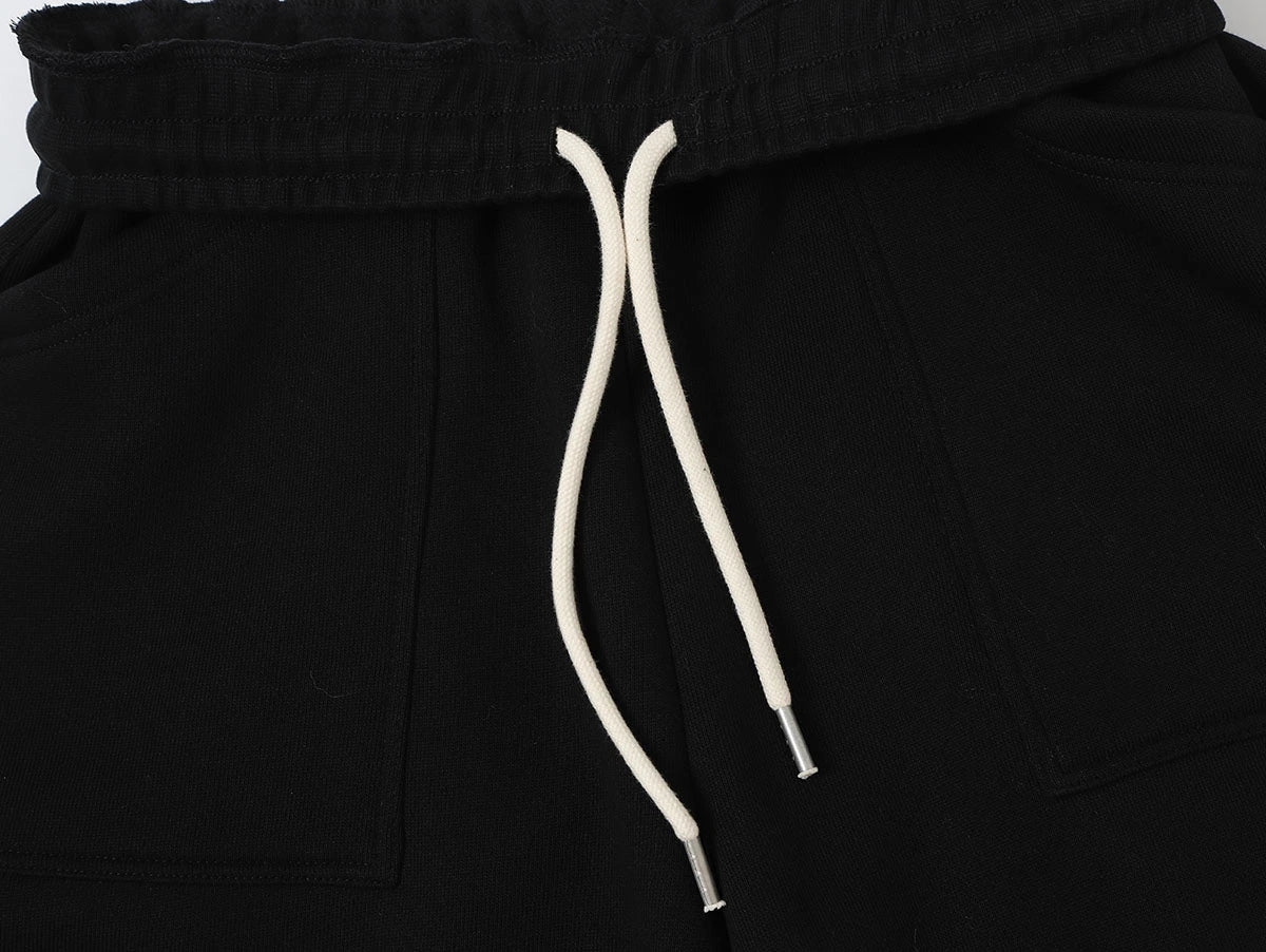 520 GSM COZEY BAGGY 'BLACK' SHORTS - Image 5