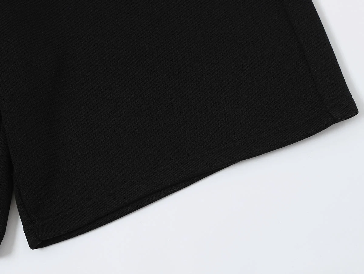 520 GSM COZEY BAGGY 'BLACK' SHORTS - Image 8