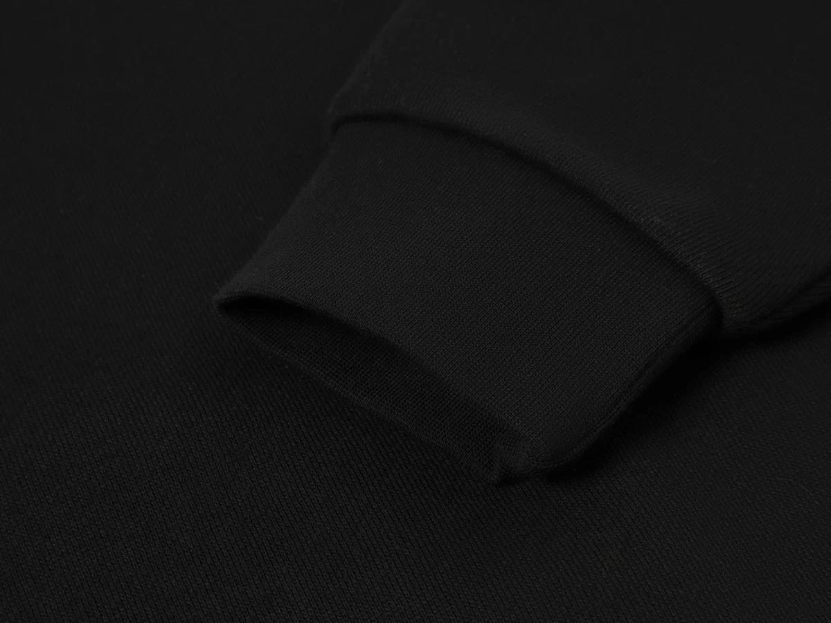520 GSM BOXY CROPPED FIT 'BLACK' CREWNECK - Image 4