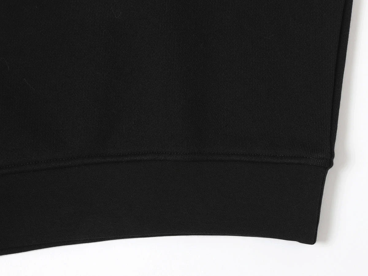 520 GSM BOXY CROPPED FIT 'BLACK' CREWNECK - Image 5