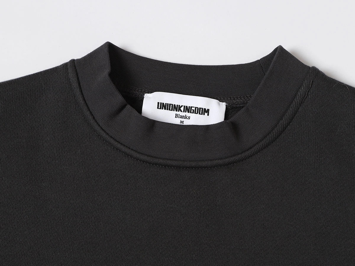 520 GSM BOXY CROPPED FIT 'DARK GRAY' CREWNECK - Image 3