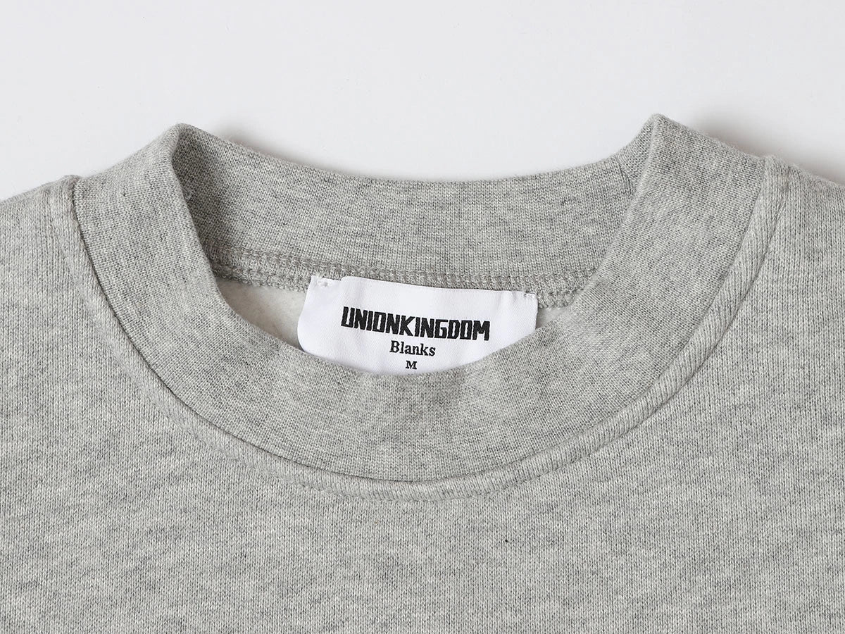 520 GSM BOXY CROPPED FIT 'FLOWER GRAY' CREWNECK - Image 5