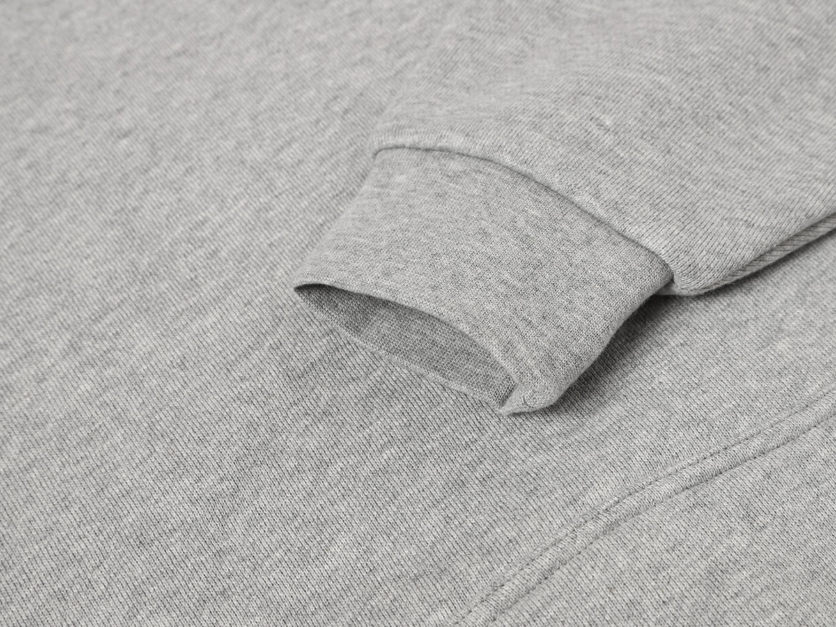 520 GSM BOXY CROPPED FIT 'FLOWER GRAY' HOODIE - Image 4