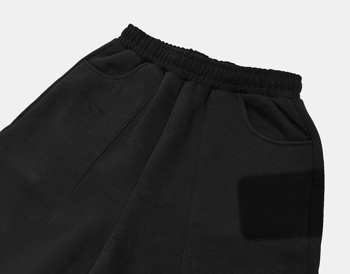 520 GSM COZY BAGGY 'BLACK'  STRAIGHT PANTS - Image 5