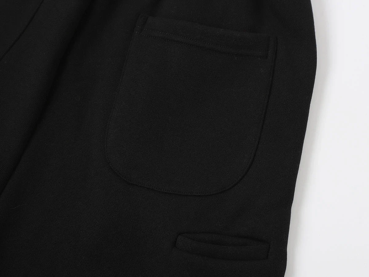 520 GSM COZY BAGGY 'BLACK'  STRAIGHT PANTS - Image 6