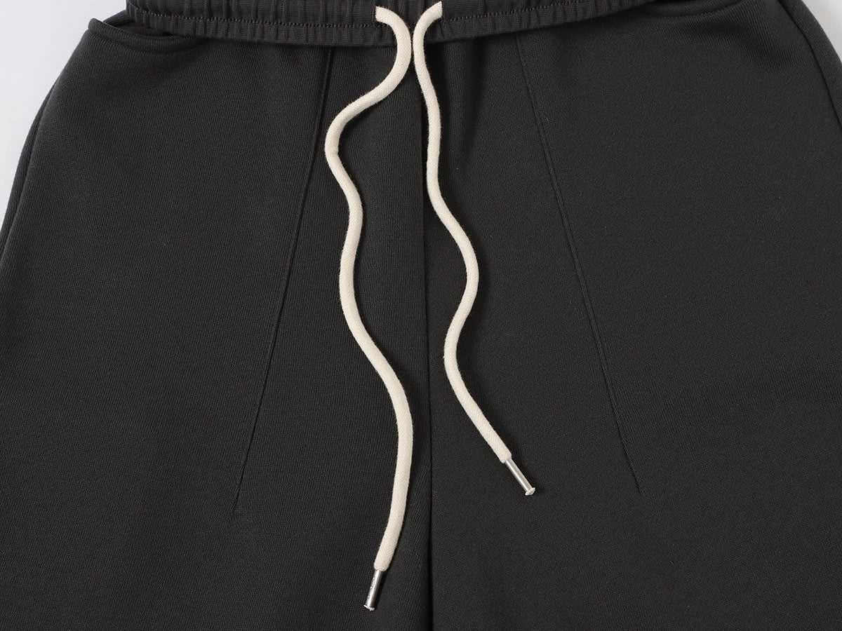 520 GSM COZY BAGGY 'DARK GRAY'  STRAIGHT PANTS - Image 4