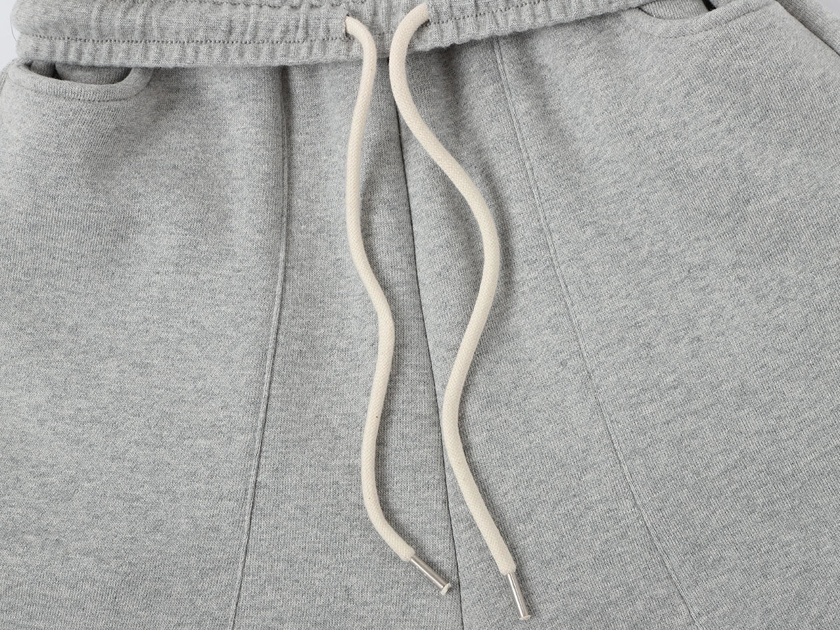 520 GSM COZY BAGGY 'FLOWER GRAY' STRAIGHT PANTS - Image 5