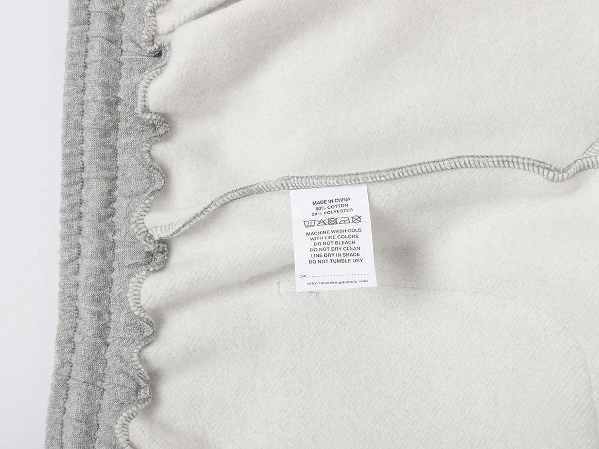 520 GSM COZY BAGGY 'FLOWER GRAY' STRAIGHT PANTS - Image 7