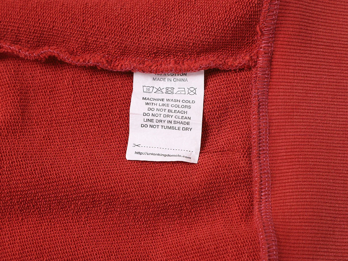 550 GSM CROPPED FIT 'WASHED RED' ZIP-UP HOODIE - Image 8