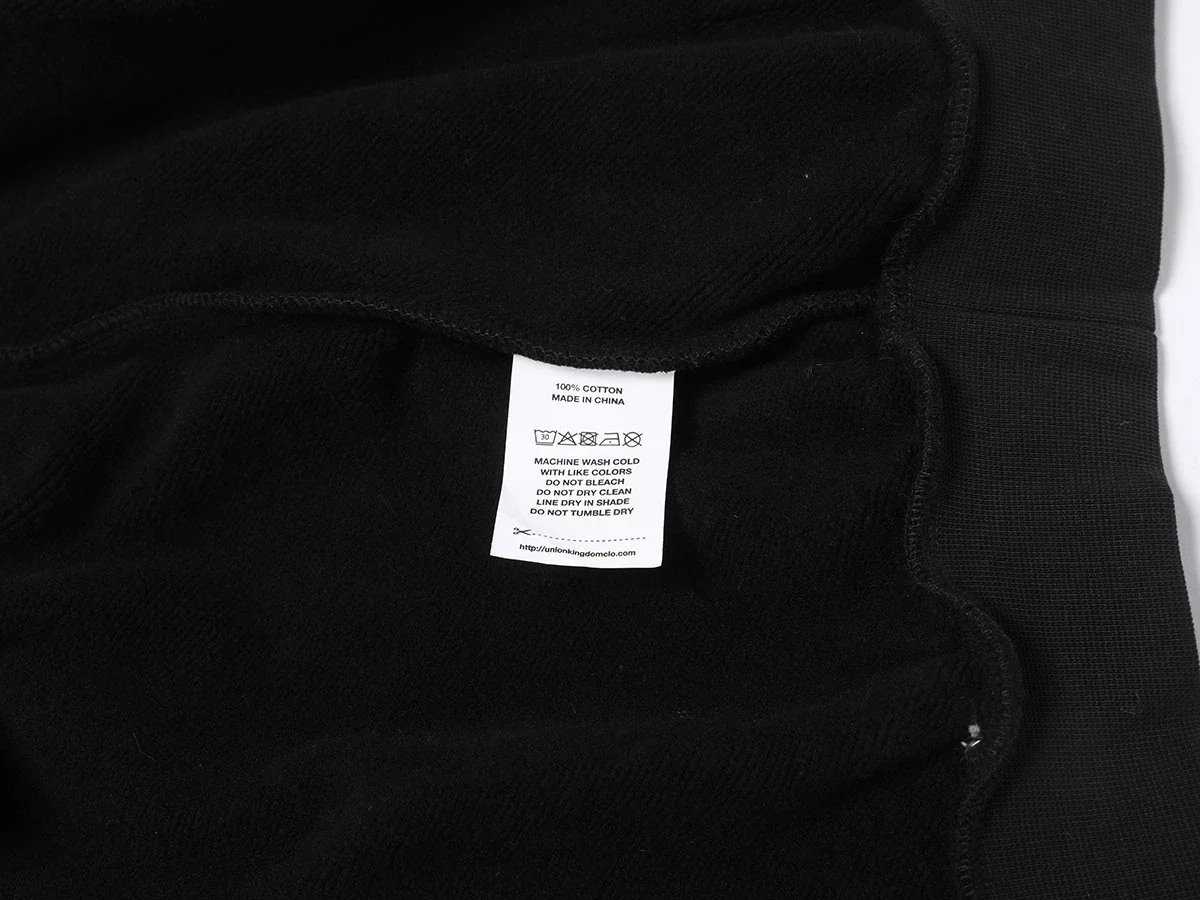 600 GSM RAGLAN CROPPED FIT 'BLACK' HOODIE - Image 6
