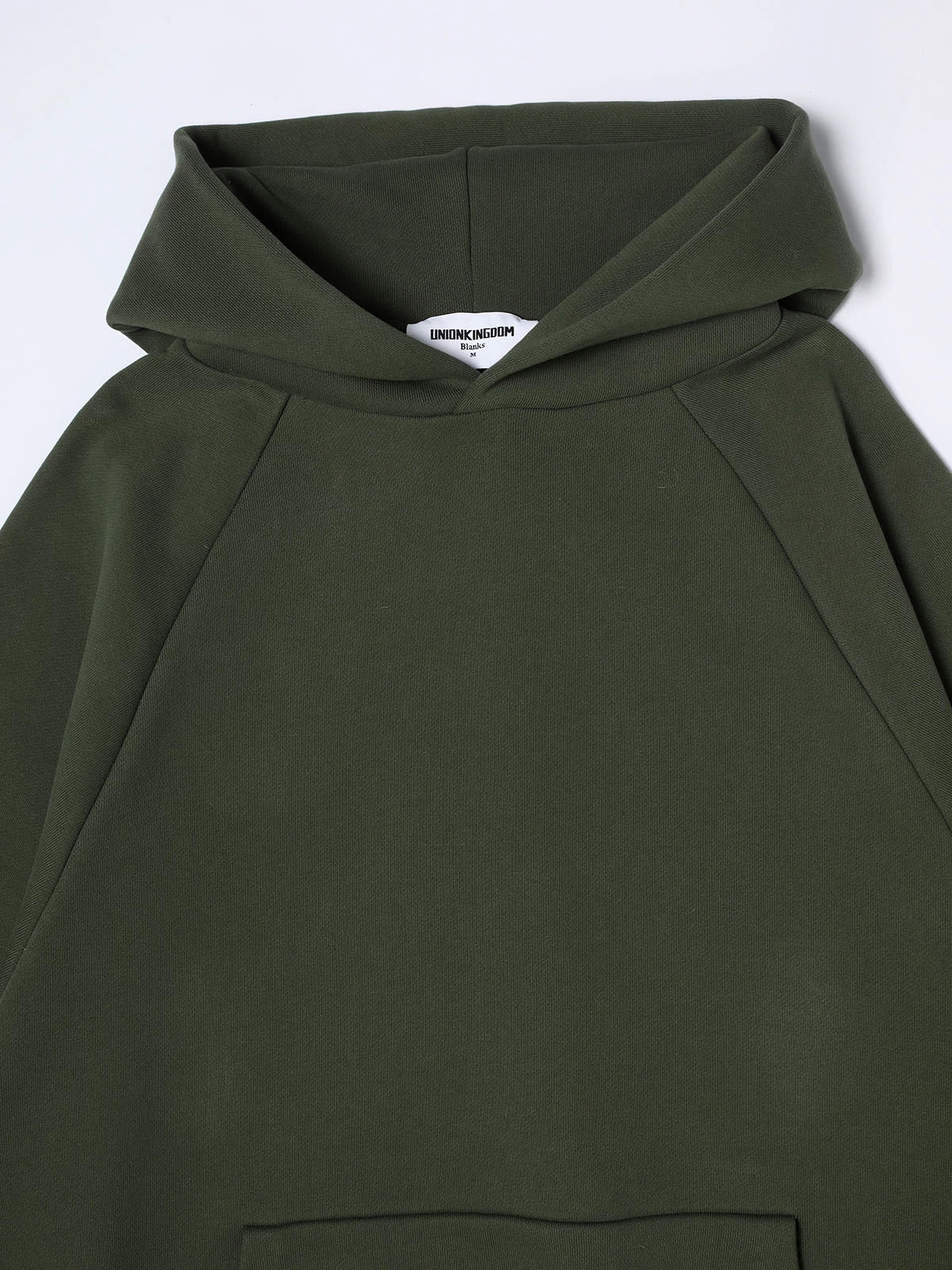 600 GSM RAGLAN CROPPED FIT 'OLIVE' HOODIE - Image 8