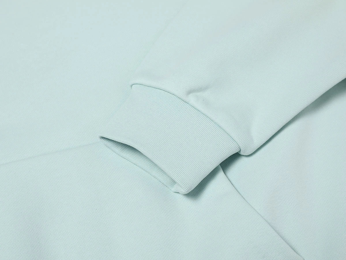 600 GSM RAGLAN CROPPED FIT 'LIGHT BULE' HOODIE - Image 3