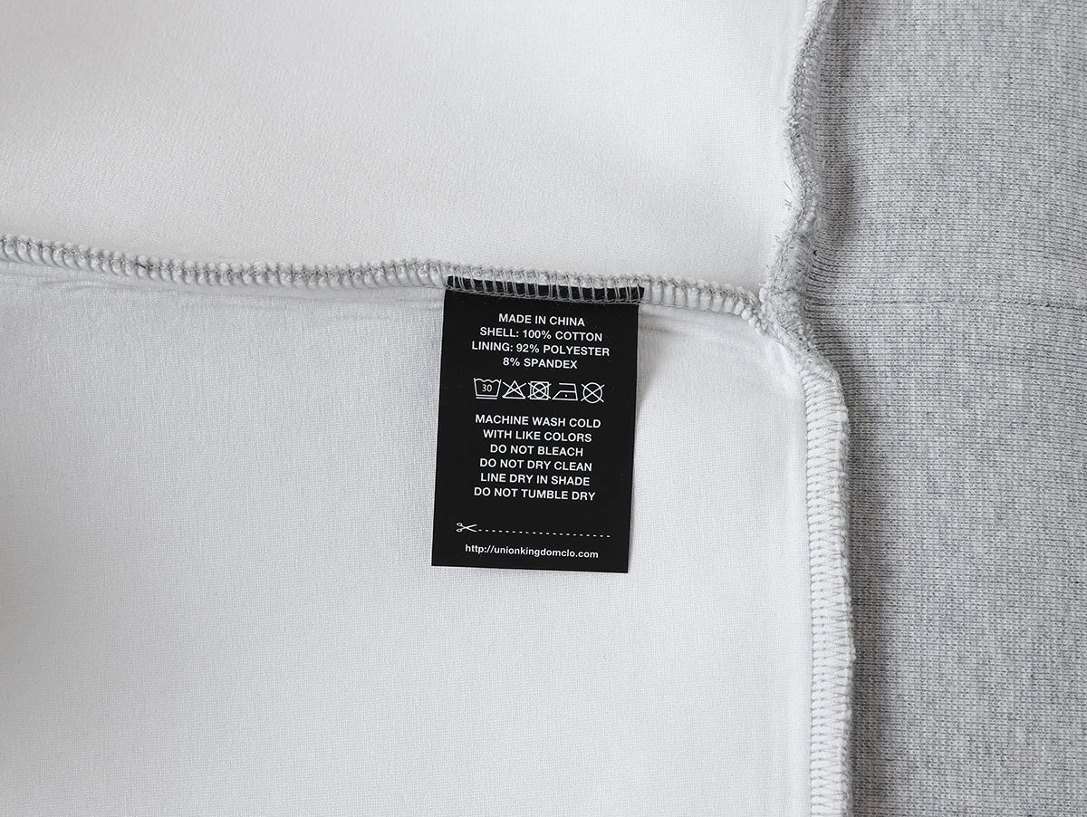 630 GSM BOXY CROPPED FIT QUARTER-ZIP 'FLOWER GRAY’ SWEATER - Image 7